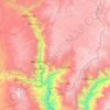 Mapa topográfico Páucar del Sara Sara, altitud, relieve