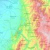 Mapa topográfico Metropolitana, altitud, relieve