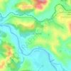 Mapa topográfico Vale Verde, altitud, relieve