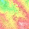 Mapa topográfico Medak, altitud, relieve