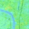 Mapa topográfico Talat Noi Subdistrict, altitud, relieve