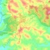 Mapa topográfico Crossover, altitud, relieve