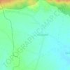 Mapa topográfico Godawal, altitud, relieve