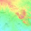 Mapa topográfico Narayanpet mandal, altitud, relieve