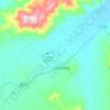 Mapa topográfico Corryong, altitud, relieve