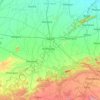 Mapa topográfico Gaya, altitud, relieve