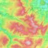 Mapa topográfico Gutsbezirk Kaufunger Wald, altitud, relieve