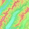 Mapa topográfico Fak Tha, altitud, relieve