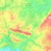 Mapa topográfico Juvigné, altitud, relieve