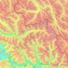 Mapa topográfico شگر تحصیل, altitud, relieve