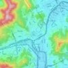 Mapa topográfico Busanjin-gu, altitud, relieve
