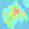 Mapa topográfico Prince of Wales Island, altitud, relieve