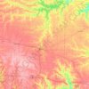 Mapa topográfico Audrain County, altitud, relieve