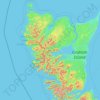 Mapa topográfico Area D (Graham Island), altitud, relieve