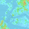 Mapa topográfico Mokpo-si, altitud, relieve