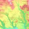 Mapa topográfico Tonatico, altitud, relieve