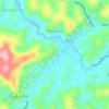 Mapa topográfico Paquetá, altitud, relieve