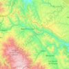 Mapa topográfico Perené, altitud, relieve