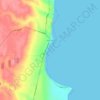 Mapa topográfico Pine Point, altitud, relieve