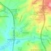 Mapa topográfico Blackwell, altitud, relieve