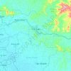 Mapa topográfico Trại Cau Commune, altitud, relieve