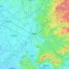 Mapa topográfico Okazaki, altitud, relieve