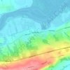 Mapa topográfico Wolfville, altitud, relieve