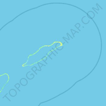 Mapa topográfico Takaroa, altitud, relieve