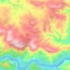 Mapa topográfico Ligares, altitud, relieve