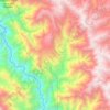 Mapa topográfico Cocabamba, altitud, relieve