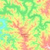 Mapa topográfico Nova Prata do Iguaçu, altitud, relieve