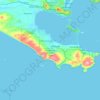 Mapa topográfico Torndirrup National Park, altitud, relieve