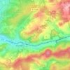 Mapa topográfico Zeutern, altitud, relieve