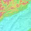 Mapa topográfico Dhemaji, altitud, relieve