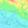 Mapa topográfico Nalliers, altitud, relieve