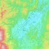 Mapa topográfico Fukushima, altitud, relieve
