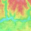 Mapa topográfico 6720, altitud, relieve
