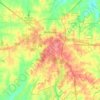 Mapa topográfico Huntsville, altitud, relieve