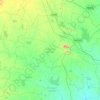 Mapa topográfico Nalgonda mandal, altitud, relieve