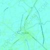 Mapa topográfico Cần Đước, altitud, relieve