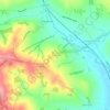 Mapa topográfico Turnditch CP, altitud, relieve