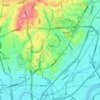 Mapa topográfico Suita, altitud, relieve