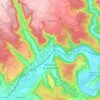 Mapa topográfico Mühlheim an der Donau, altitud, relieve