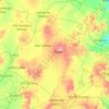 Mapa topográfico Pinos, altitud, relieve