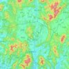 Mapa topográfico Yangju, altitud, relieve