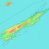 Mapa topográfico Isle Royale, altitud, relieve