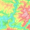 Mapa topográfico 77440, altitud, relieve