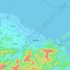 Mapa topográfico Ise, altitud, relieve