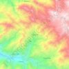 Mapa topográfico Huaranchal, altitud, relieve
