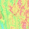 Mapa topográfico Serchhip, altitud, relieve